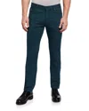 Zegna Men's 5-pocket Stretch-twill Regular-fit Pants In Navy Solid
