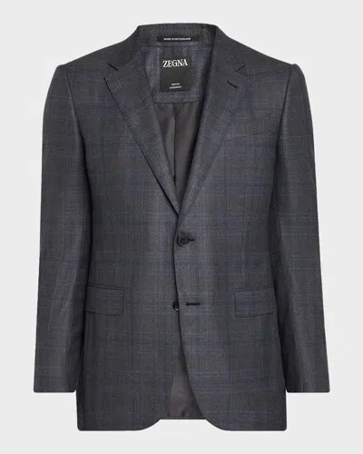 Zegna Men & Apos;s 12milmil12 Wool Single-breasted Sport Coat In Dk Grey