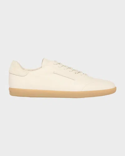 Zegna 232 Low Top Suede Sneakers Rubber Sole In Neutral