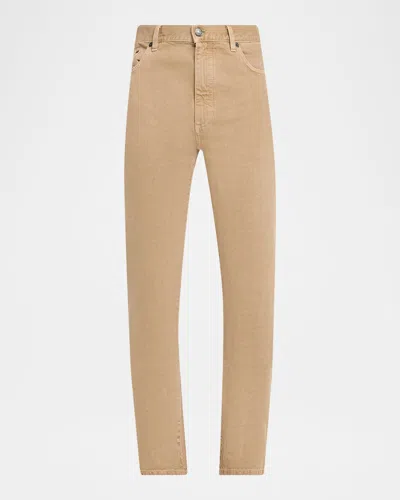 Zegna Men & Apos;s Cotton Roccia Slim Five-pockets Pants In Brown