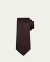 Zegna Men's Bicolor Basketweave Silk Tie In Red