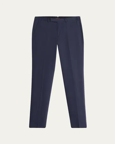 Zegna Slim-fit Trousers In Blue