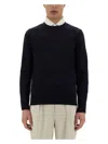 Zegna Men's Cashmere And Silk Sweater In Blue