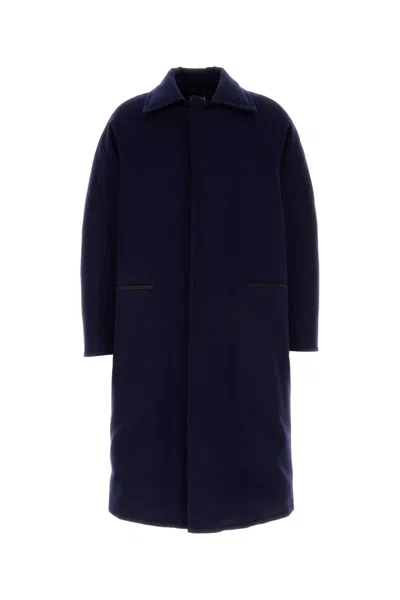 Zegna Oasi Cashmere Elements Coat In Blue