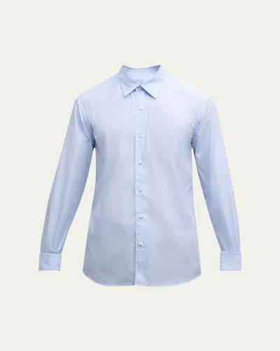 ZEGNA MEN'S CENTOQUARANTA COTTON CHECK SPORT SHIRT
