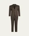 Zegna Trofeo Wool Suit Set In Md Brw Sld