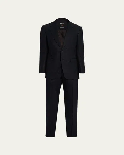 Zegna Men's Centoventimila Wool Tonal Stripe Suit In Multi