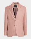 Zegna Men's Check Crossover Sport Coat In Md Brw Ck