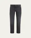 Zegna Jean Roccia En Lin Et Coton Extensible Taupe Foncé In Dark Grey