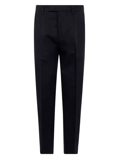 ZEGNA MEN'S COTTON AND LINEN PANTS