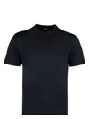 Zegna Luxurious Cotton Silk Blend T-shirt In Blue