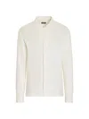Zegna Long-sleeve Cotton-silk Shirt In White