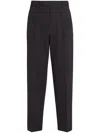 Zegna Men's Cotton And Wool Pants In Brown