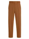 ZEGNA MEN'S COTTON AND WOOL PANTS