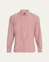 Zegna Men's Cotton Check Casual Button-down Shirt