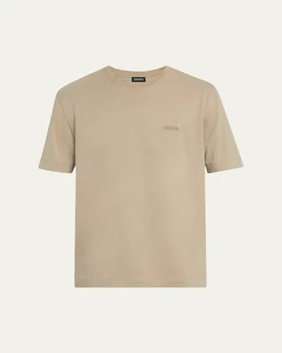 Zegna Men's Cotton Crewneck T-shirt