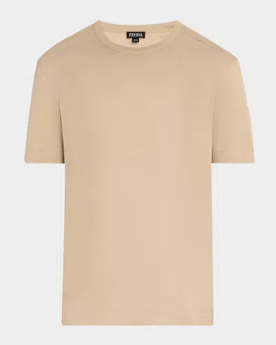 ZEGNA MEN'S COTTON CREWNECK T-SHIRT
