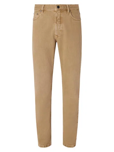 Zegna Men's Cotton Roccia Jeans In Brown