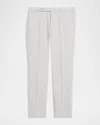 Zegna Men's Cotton-stretch Modern Fit Trousers In Gray
