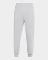 Zegna Logo-embroidered Track Pants In Grey