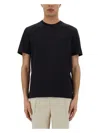 Zegna Silk And Cotton T-shirt In Blue