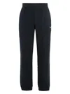 Zegna Cotton Track-pants With Elasticated Ankle Cuffs In Blue