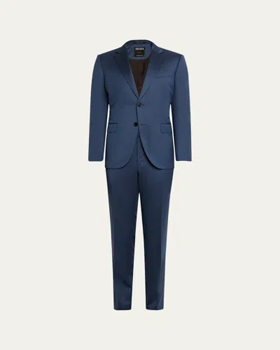 ZEGNA MEN'S COUTURE WOOL TWILL SUIT