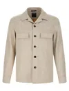 Zegna Light Beige Solid Shirt In Neutral