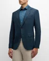 Zegna Men's Crossover Wool-cashmere Blazer In Nvy Sld