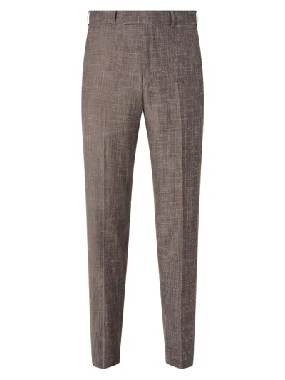 Zegna Crossover Wool Trousers In Neutral