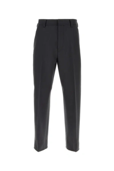 Zegna Tapered Trousers In Grey
