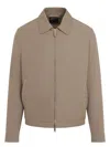 Zegna Tailored Polyester Jacket With Adjustable Cuffs