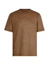 Zegna Foliage Linen T-shirt