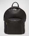Zegna Logo Lettering Secondskin Backpack In Dk Brw Sld
