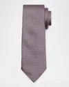 Zegna Men's Micro-circle Silk Tie In Md Pnk Micro Fan