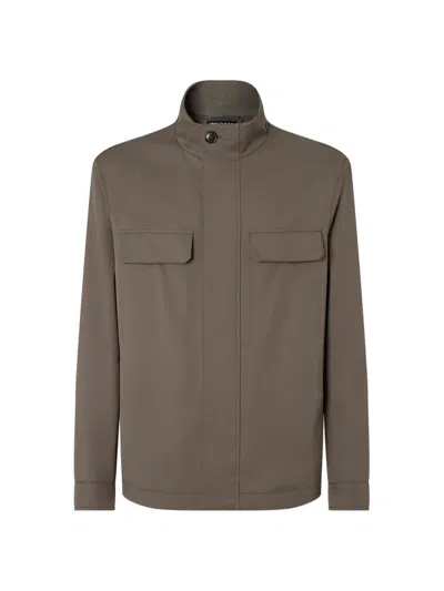 Zegna Motorin 125cc Technical Field Jacket In Gray