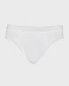 Zegna Logo Cotton Briefs In White