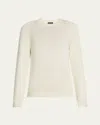Zegna Cotton Crewneck Sweater In Neutral