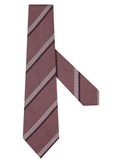 Zegna Men's Mulberry Silk Tie In Pink