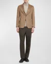 Zegna Men's Oasi Cashmere Blazer In Md Bge Sld