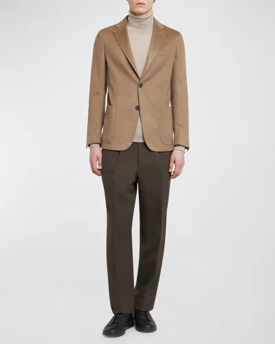 Zegna Men's Oasi Cashmere Blazer In Brown