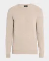 Zegna Men's Oasi Cashmere Crewneck Sweater In Gray