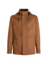 Zegna Elements Lite Cashmere Jacket In Brown