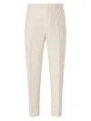 Zegna Oasi Lino Trousers In Neutral