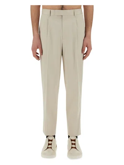 ZEGNA MEN'S PANTS WITH PLEAT