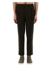 Zegna Men's Pants With Pleat In Brown