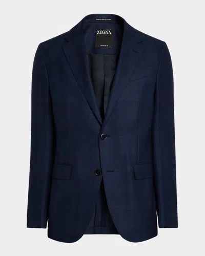 Zegna Men's 15milmil15 Herringbone Suit In Blue
