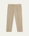 Zegna Men's Pleated Cotton-wool Pants