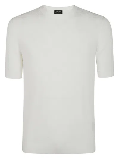 ZEGNA MEN'S PREMIUM COTTON STITCH T-SHIRT