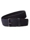 Zegna Braided Belt In Blue
